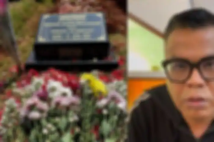 momen Lebaran 2023 dirasakan berbeda oleh komedian Abdel Achrian yang ziarah ke makam putrinya