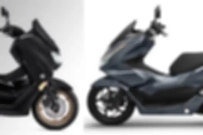 Ilustrasi Yamaha NMAX (kiri) dan Honda PCX (kanan), uang Rp 75 ribu buat DP motor matic 150 cc.