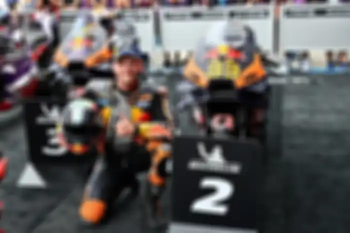 Pembalap Brad Binder, KTM sabet double podium di MotoGP Spanyol 2023.