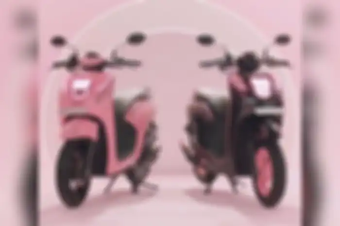 Cute nih, modifikasi motor Honda Genio bertema Blackpink. Ternyata pernah jadi giveaway AHM.