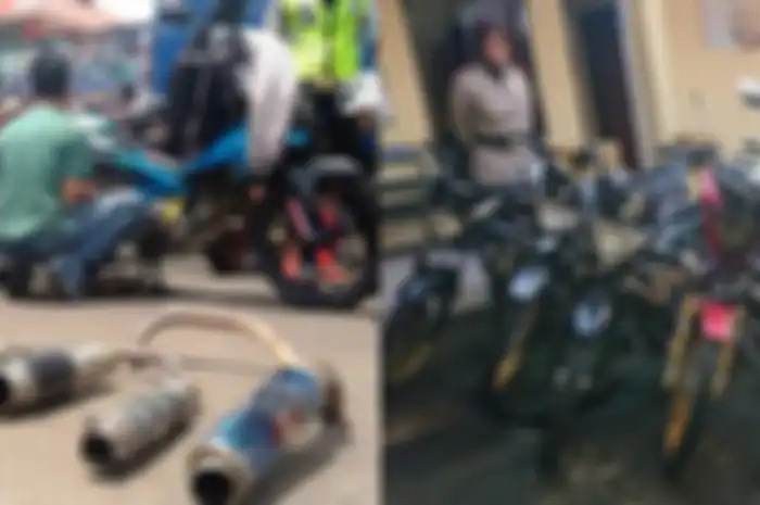 Ilustrasi modifikasi motor yang melanggar hukum.