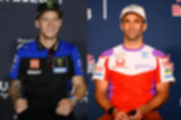 Fabio Quartararo (kiri) dan Johann Zarco (kanan) jagoan lokal yang bisa bikin kejutan di MotoGP Prancis 2023 sekaligus rekor baru di musim ini