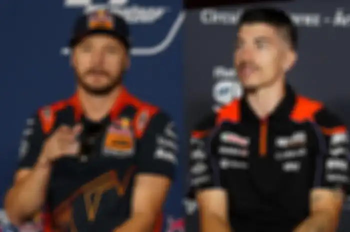 2 pembalap reguler MotoGP 2023 Jack MIller (kiri) dan Maverick Vinales (kanan) bisa bikin kejutan di MotoGP Prancis 2023 kalau sampai terjadi bikin Marc Marquez kalah telak