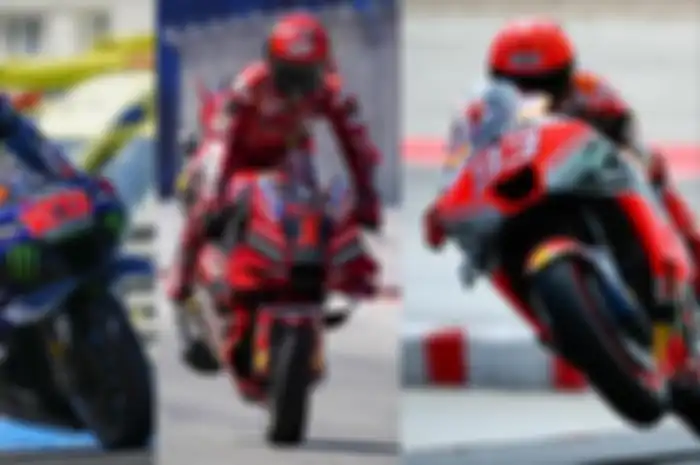 Pabrikan Jepang, Yamaha (kiri) dan Honda (kanan) hadapi misi mustahil jegal pabrikan Eropa Ducati (tengah) menang MotoGP Prancis 2023