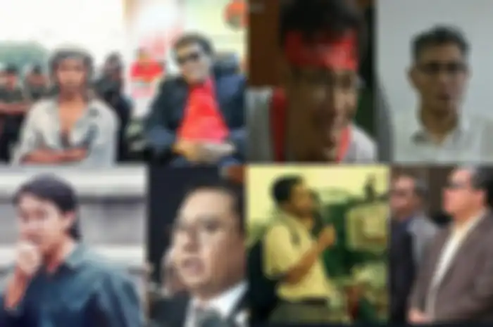 Wajah para aktivis 1998 dulu dan kini. Masihkah mereka lantang membela rakyar seperti saat peristiwa reformasi 25 tahun silam?