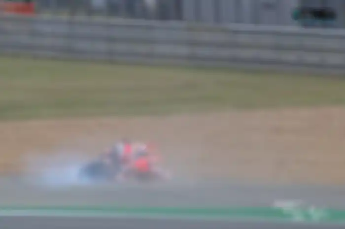 Marc Marquez crash dua kali di sesi MotoGP Prancis