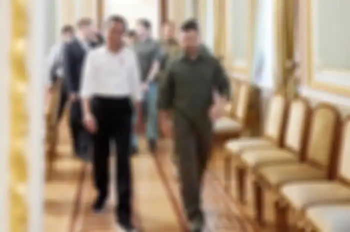 Presiden Jokowi dan Zelensky pada bulan Juni 2022.