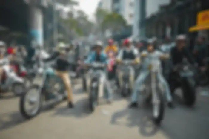 Seru, DGR Jakarta 2023 bertabur modifikasi motor custom dan motor klasik riding sekaligus gelar charity.