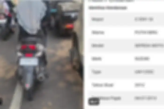 Masa berlaku pelat nomor jadi 9 tahunan terpasang di motor