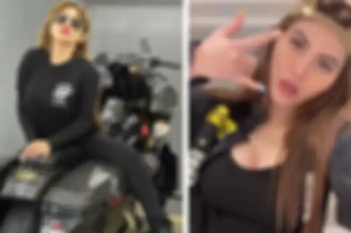 Selebgram seksi Angela Lee terlibat kecelakaan di tol Salatiga, kaki kanan penyuka moge ini terluka parah.