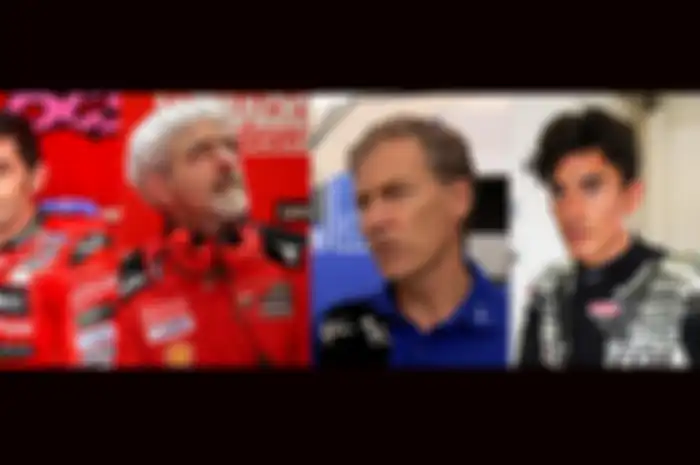 Dari ki-ka: Michele Pirro, Luigi Dall'Igna, Lin Jarvis dan Marc Marquez tercatat sosok loyal atau paling lama berada di satu skuat MotoGP pabrikan