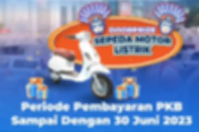 Meriahkan HUT DKI Jakarta, pemotor yang membayar pajak kendaraannya berkesempatan dapat hadiah motor listrik.