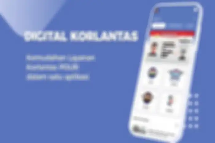 Foto ilustrasi Digital Korlantas Polri untuk perpanjang SIM online.