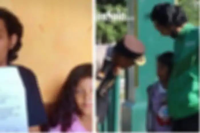 Kisah sedih driver ojek online (ojol) Eko Prabowo (43)  dan putrinya, Lallana Lailla (7) sering nahan lapar.