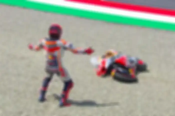 Marc Marquez catat rekor jadi yang sering crash selama MotoGP 2023.
