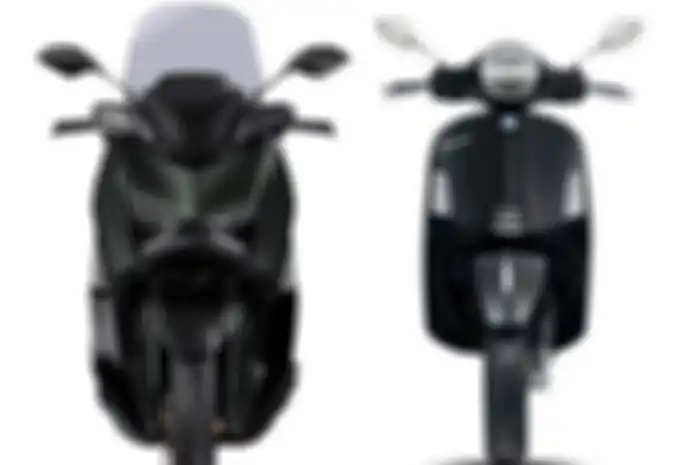 Desain Yamaha XMAX dengan Vespa GTS