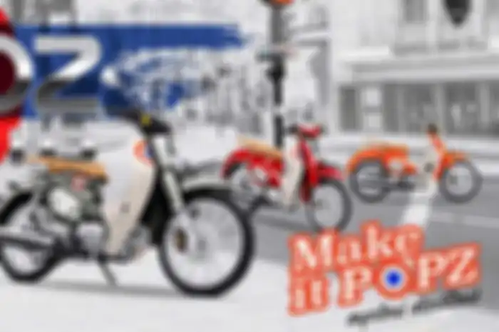 detail tampilan GPX POPZ 110. Motor asal Thailand yang miri Honda Super Cub C125. 