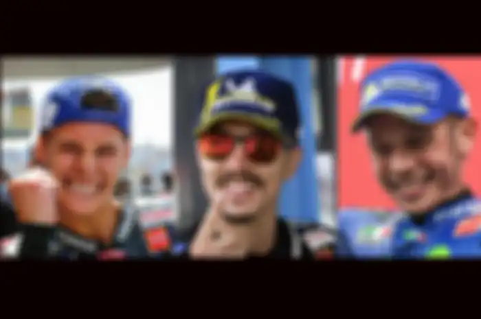 Ganjil Genap sirkuit Assen MotoGP Belanda, Yamaha raih kemenangan di tahun ganjil, Fabio Quartararo (kiri) di 2021, Maverick Vinales (tengah) di 2019 dan Valentino Rossi (kanan) di 2017, 2015, 2013, 2009, 2007 dan 2005