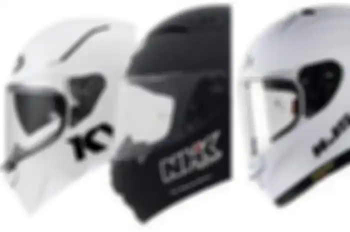 Helm favorit ngabers. KYT R2R sebagai pendatang baru dengan dua brand senior, NKH GP R Tech dan NJS ZX-1R. 