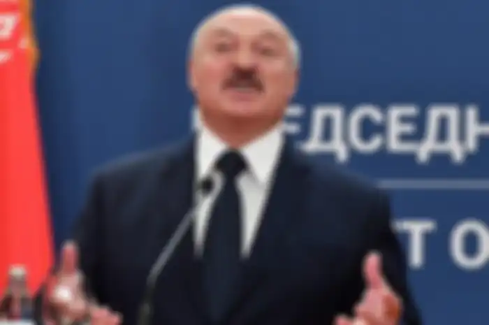 Sosok Alexander Lukashenko, presiden Belarusia.