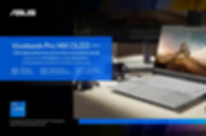 ASUS Vivobook Pro 14x OLED N7401 hadir dengan spesifikasi baru seperti CPU intel 12th Gen, RAM DDR5, dan panel OLED 120Hz