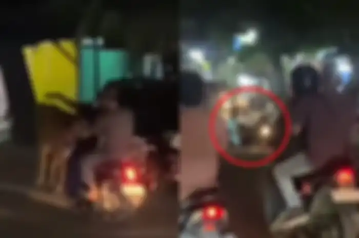 Kecelakaan sapi kurban lepas jelang Idul Adha, tabrak pengendara motor hingga jatuh di Padang, Selasa (27/6/2023).