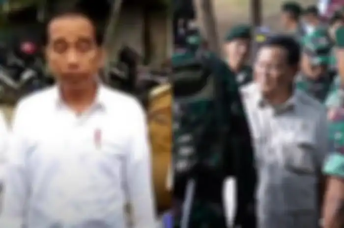 Presiden Jokowi dan Menteri Pertahanan Prabowo Subianto
