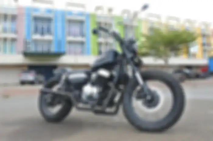 Dengan biaya Rp 20 jutaan, modifikasi motor Benelli Patagonian Eagle bisa digarap berkonsep Bobber.