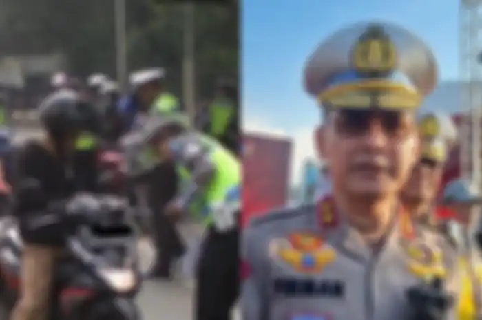 Ilustrasi razia polisi memberi tilang (kiri), dan Kakorlantas Polri Irjen Firman Shantyabudi (kanan).