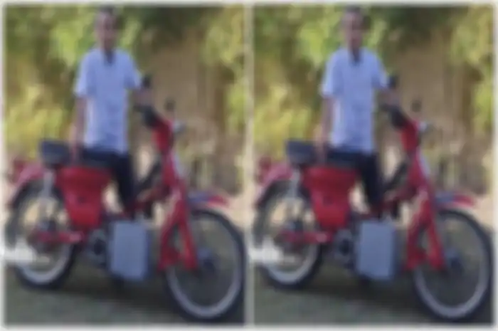 Modifikasi motor Honda C70 jadi motor listrik dari Klaten.