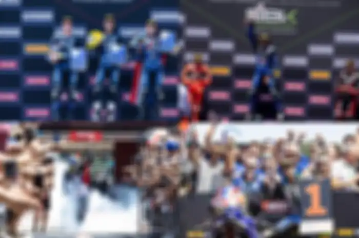 Pembalap Indonesia Aldi Satya (kiri atas), pembalap Italia Stefano Manzi (kanan atas) dan pembalap Turki Toprak Razgalioglu (bawah) sama-sama rasakan hal pertama kali di WorldSBK Italia 2023