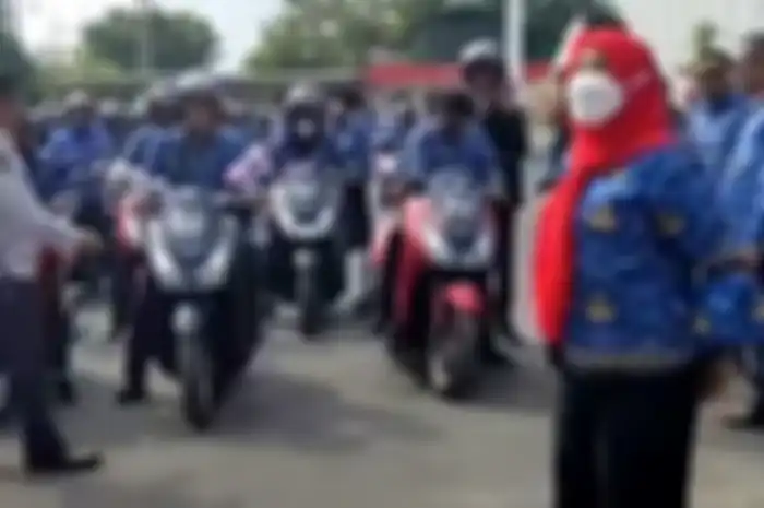 Sebanyak 126 unit motor Yamaha Lexi dibagikan Pemkot Bandar Lampung ke Kelurahan.