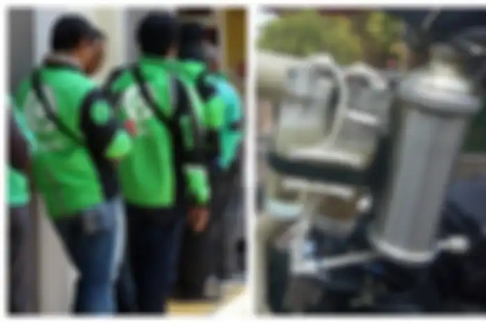 Driver ojol bisa beli Fuel Water Hybrid atau alat pengubah air jadi bahan bakar dengan cara dicicil di toko online.