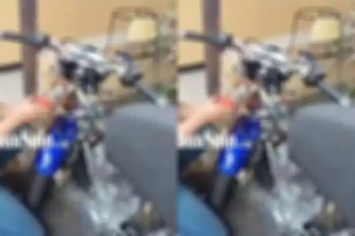 Kena razia Operasi Patuh Candi 2023, modifikasi motor Honda Tiger dibongkar.