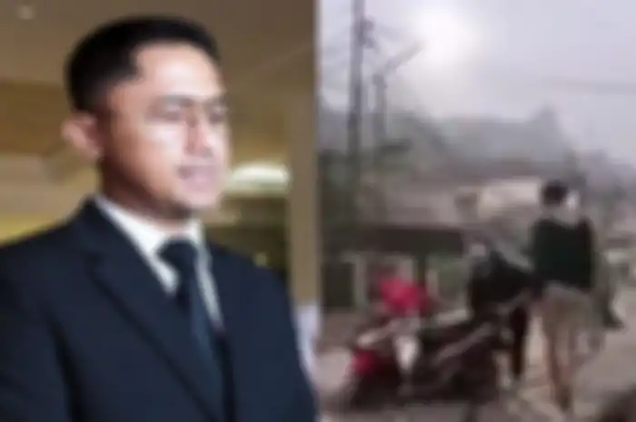 Foto ilustrasi Bupati Bandung Barat Hengki Kurniawan (kiri) dan jalan dicor rusak ulah pemotor Honda Vario (kanan)