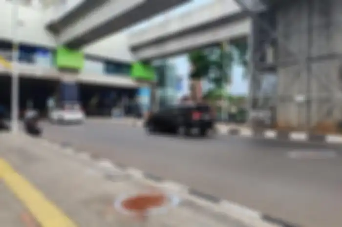Lokasi kejadian pemotor Honda tewas yang berada di kawasan Blok M.
