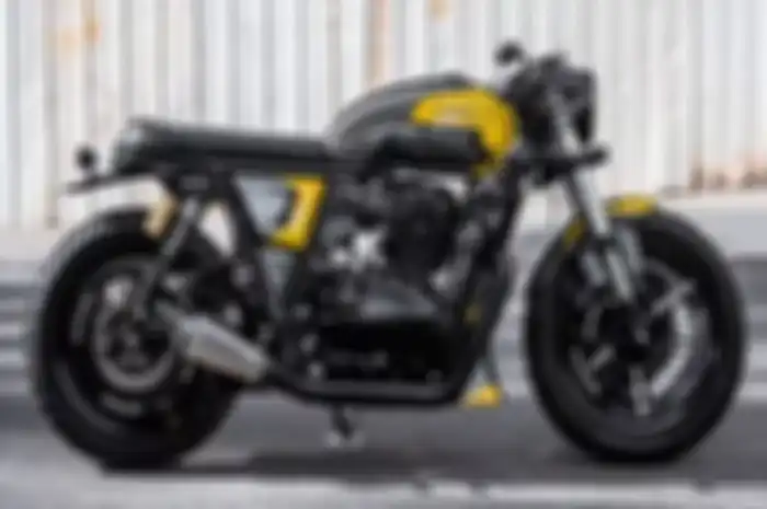 Modifikasi motor Royal Enfield Interceptor 650 Scramber.