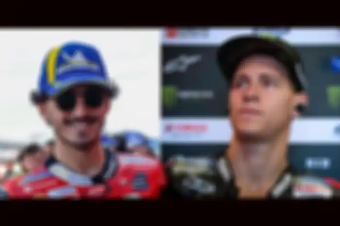 Francesco Bagnaia (kiri) dan Fabio Quartararo buktik MotoGP Inggris di sirkuit Silverstone jadi kunci juara dunia MotoGP 2022 dan 2021 silam