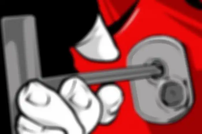 Gambar ilustrasi kunci letter T yang dipakai maling motor