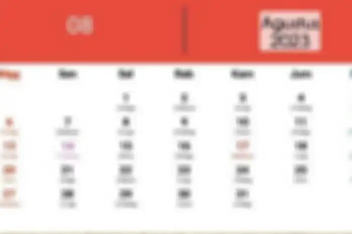 Kalender Jawa Agustus 2023. Sabtu 5 Agustus 2023 weton apa? Simak artikel ini untuk mengetahui weton, watak, dan bakat orang yang lahir pada tanggal tersebut.