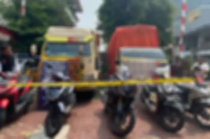 Beberapa motor curian yang niatnya dijual pencuri motor dengan harga Rp 6 juta sampai Rp 7 juta di Lampung.