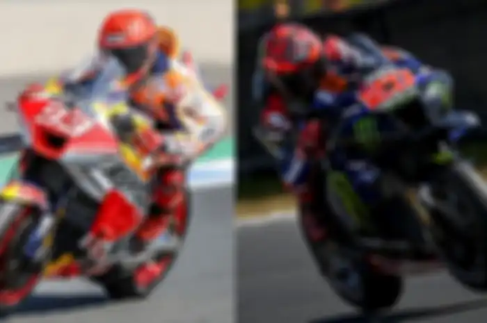 Motor MotoGP pabrikan Jepang, Honda (kiri) dan Yamaha (kanan), tidak berkutik di Red Bull Ring MotoGP Austria