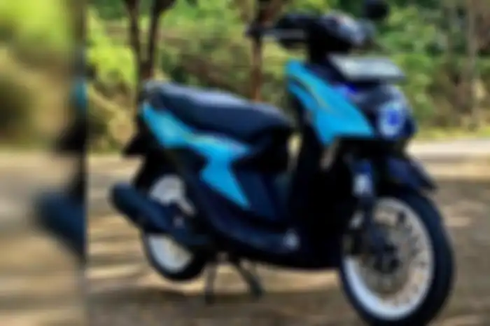 Modifikasi motor Yamaha Gear 125 dari Samarinda, Rp 5 juta aja jadi tampan.