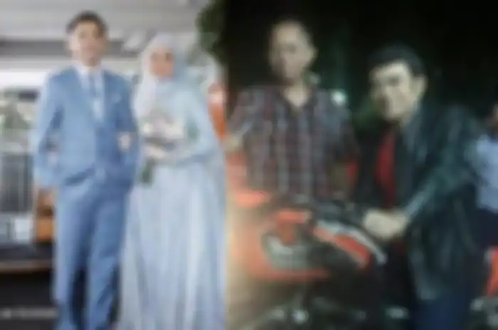 Crazy rich Kalsel Haji Ciut gelar pesta pernikahan anaknya, Danu dan Caca (kiri), pernah sawer moge Harley-Davidson kepada Rhoma Irama (kanan).