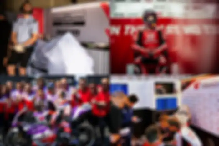 Bursa pembalap MotoGP 2024 terlalu dibesar-besarkan, faktanya tersisa 3 slot di skuat Gresini Racing (kiri atas), Pramac Racing (kiri bawah) dan LCR Honda (kanan bawah), slot GasGas Tech3 berkutat di urusan internal