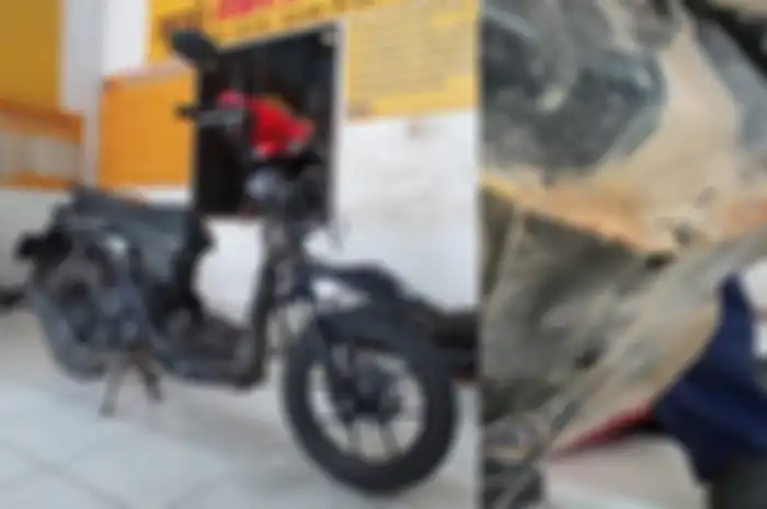 Ditemukan karat di rangka eSAF motor murah Honda BeAT.