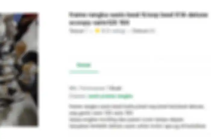 Rangka Honda BeAT, Scoopy, Genio sampai Vario dijual di toko online, tapi bukan eSAF melainkan rangka pipa (underbone).