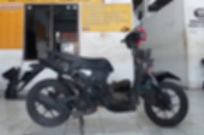 Ilustrasi rangka eSAF di motor matic Honda.