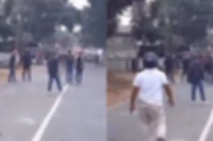 Keributan pecah antara debt collector versus ormas di Depok. Diduga karena motor ditarik.