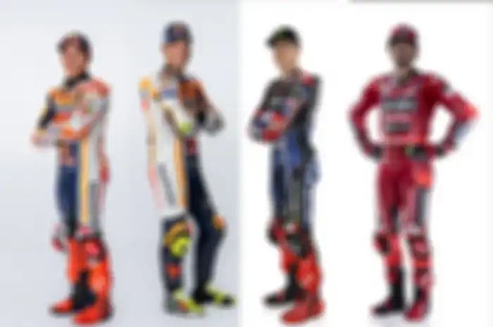 Juara dunia MotoGP (kiri-kanan); Marc Marquez, Joan Mir, Fabio Quartararo dan Francesco Bagnaia, bisa berbuat apa di MotoGP Catalunya 2023, simak faktanya